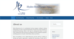 Desktop Screenshot of hydroressources.com
